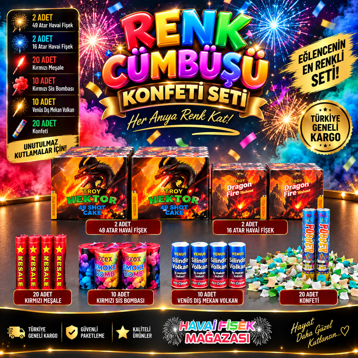 Renk Cümbüşü Konfeti