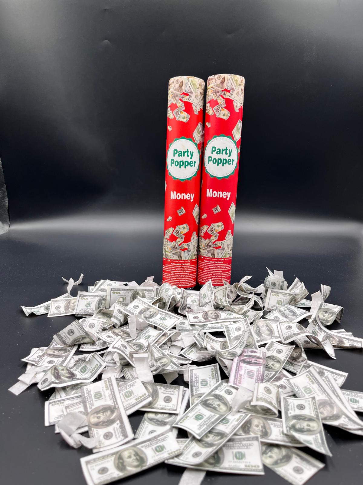 Dolarlı Konfeti 30 cm 1 Koli
